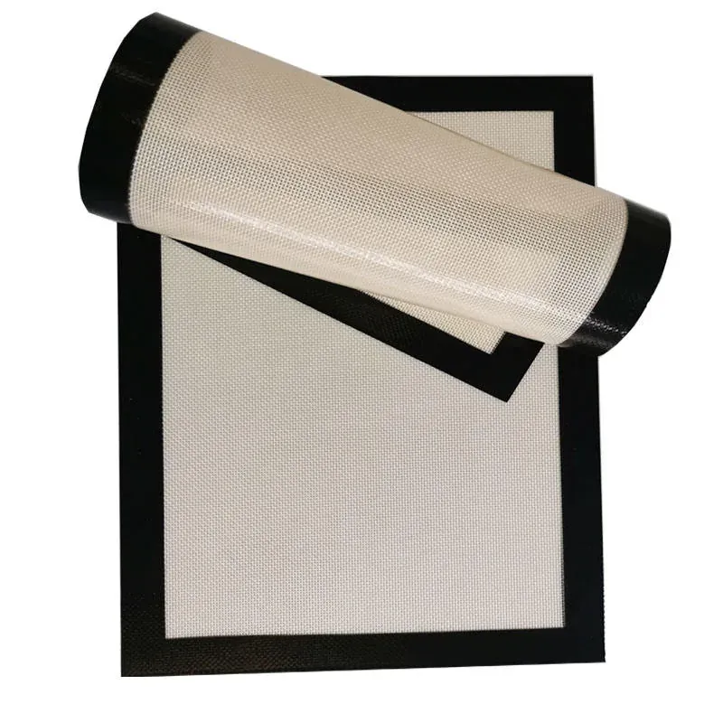 Close-up of silicone baking mat non-stick surface