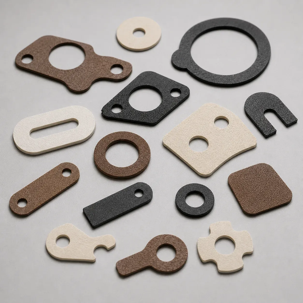 Custom gasket washer and die cut part samples for OEM use
