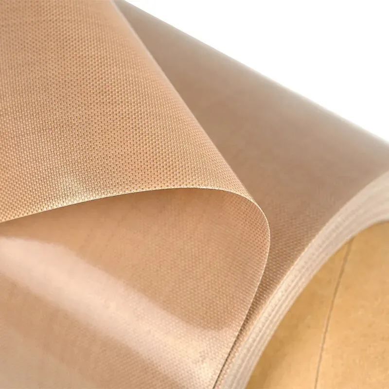 Close-up of PTFE coated fiberglass fabric surface texture