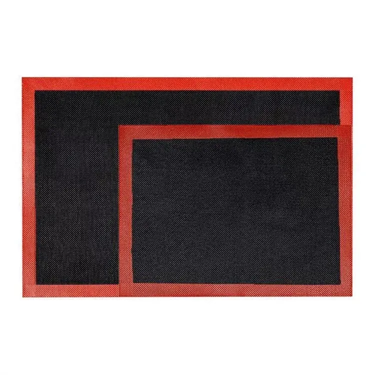Custom silicone mesh mats with printed guide marks