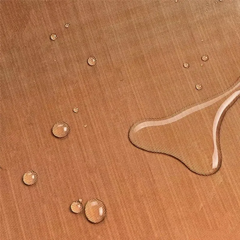 Water resistance demonstration on PTFE coated fiberglass fabric surface