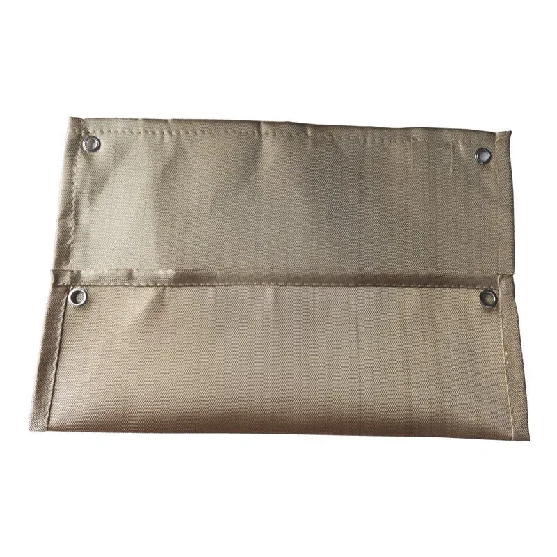 Fireproof cloth fabric roll on clean background