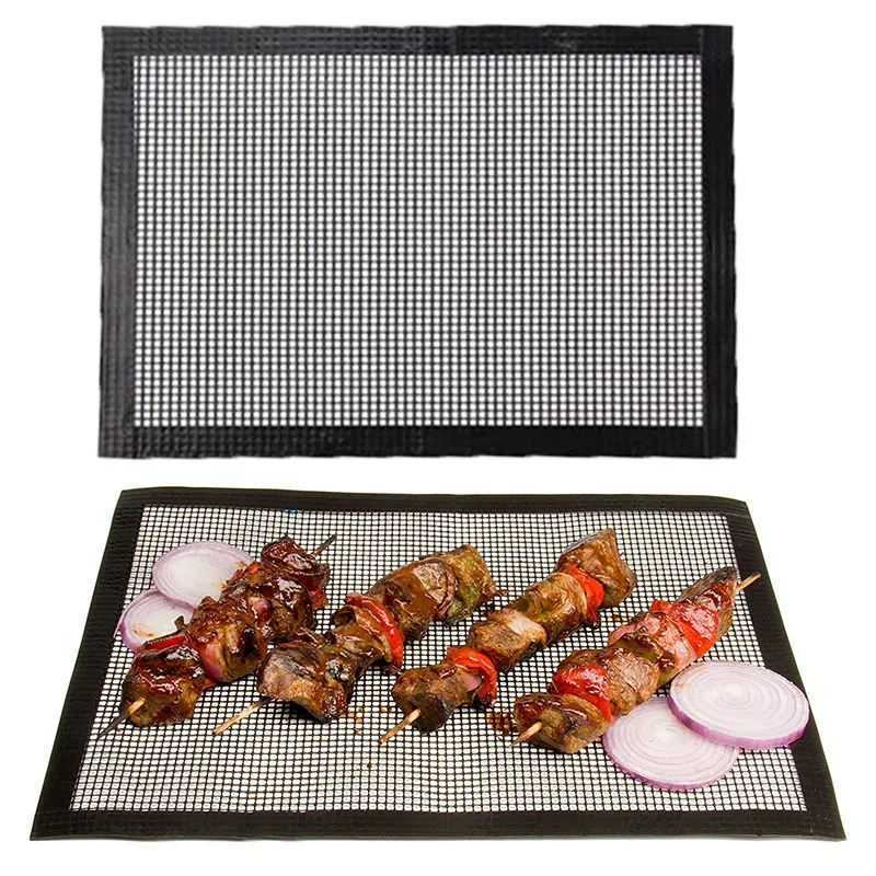PTFE mesh grill mat product image with reinforced edge for wholesale supply