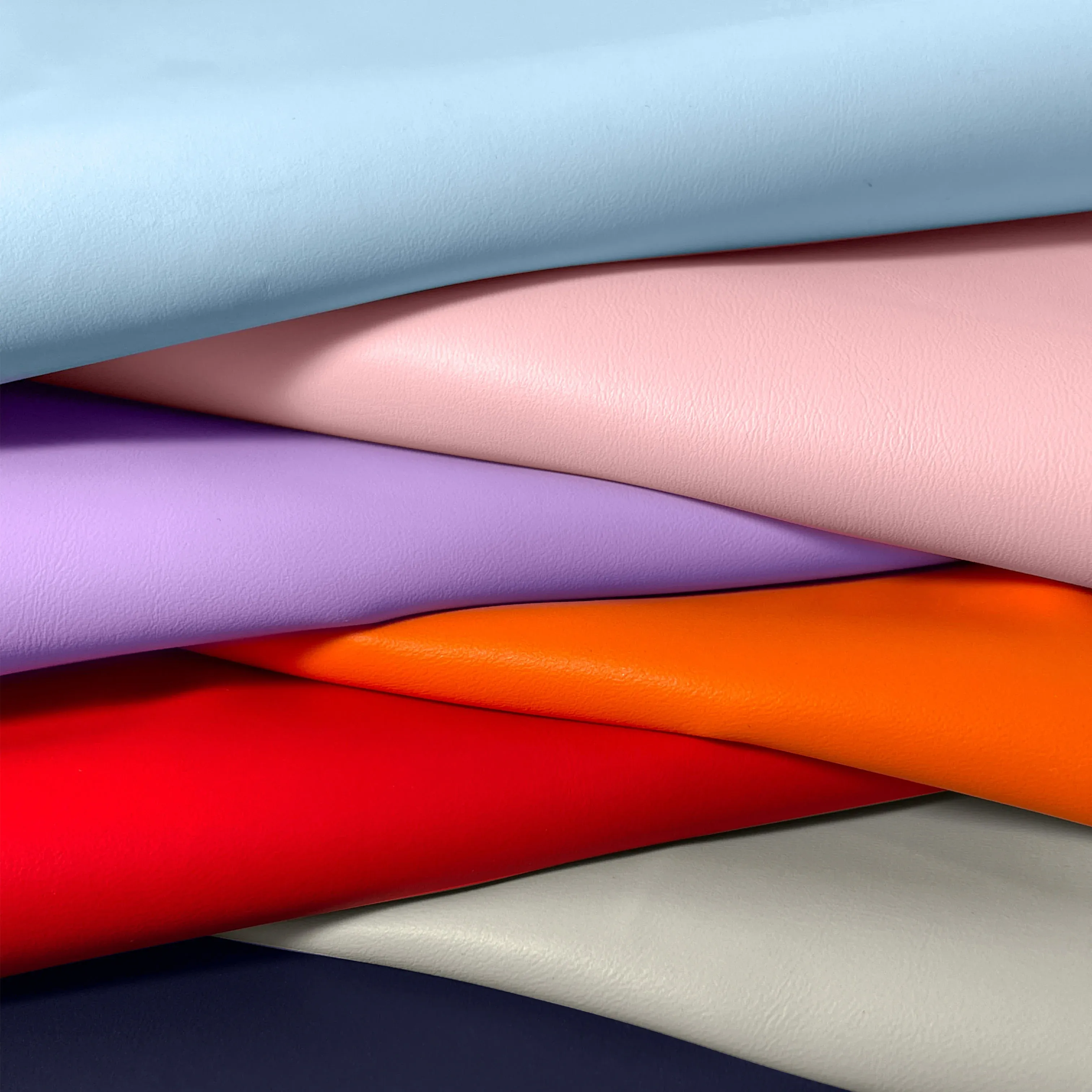 Silicone leather fabric roll product image on clean background